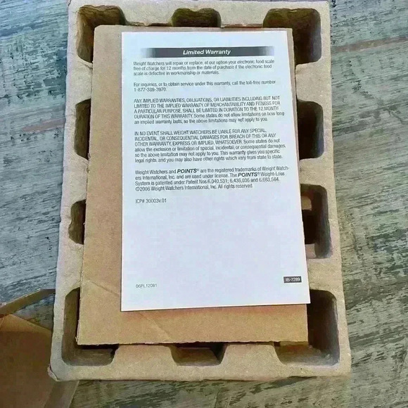 New In Box Weight Watchers Electronic Food Scale with points - Picture 4 of 6